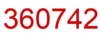 Número 360742 imagen rojo