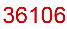 Número 36106 imagen rojo