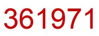 Número 361971 imagen rojo