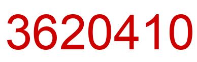 Número 3620410 imagen rojo