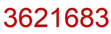 Número 3621683 imagen rojo