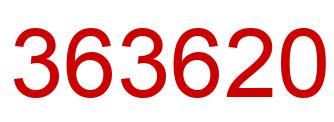 Number 363620 red image