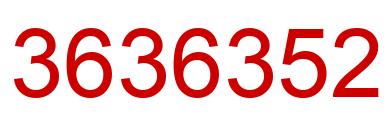 Número 3636352 imagen rojo