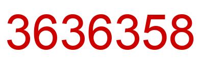 Número 3636358 imagen rojo