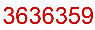 Número 3636359 imagen rojo