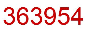 Number 363954 red image