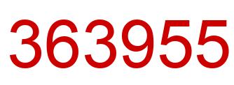 Number 363955 red image
