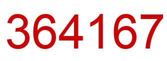 Número 364167 imagen rojo