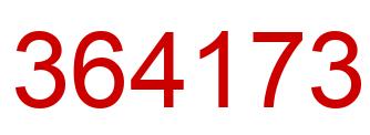 Número 364173 imagen rojo