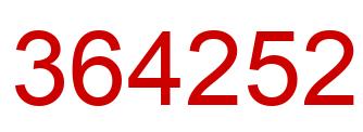 Número 364252 imagen rojo