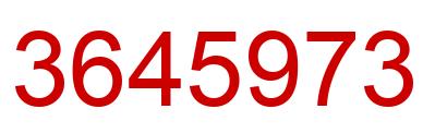 Número 3645973 imagen rojo