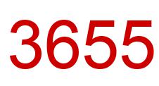 Number 3655 red image