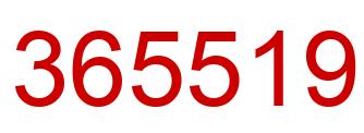 Número 365519 imagen rojo