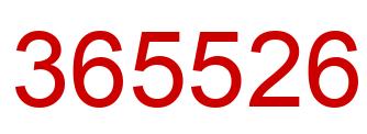 Número 365526 imagen rojo