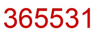 Número 365531 imagen rojo