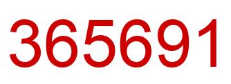 Número 365691 imagen rojo