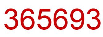 Número 365693 imagen rojo