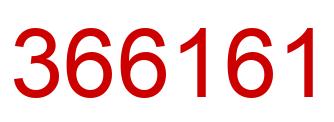 Number 366161 red image