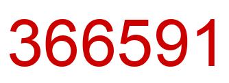 Number 366591 red image
