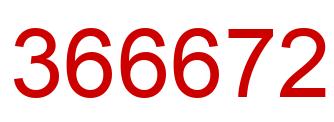 Número 366672 imagen rojo