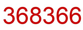 Number 368366 red image
