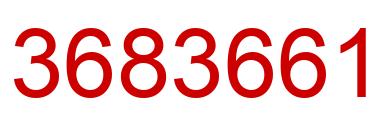 Number 3683661 red image