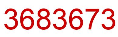 Number 3683673 red image