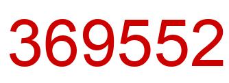 Number 369552 red image