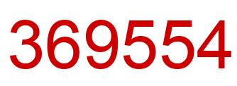 Number 369554 red image