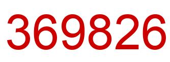Número 369826 imagen rojo