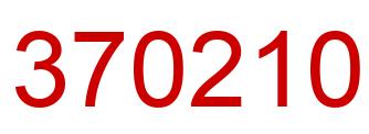 Number 370210 red image