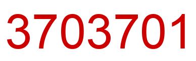 Number 3703701 red image