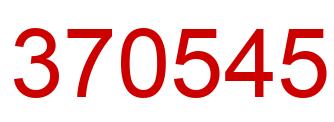 Número 370545 imagen rojo