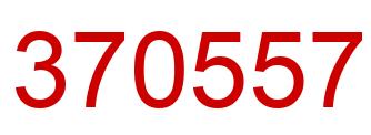 Number 370557 red image