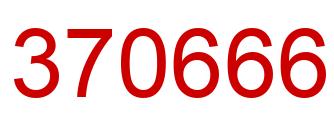 Número 370666 imagen rojo