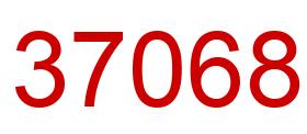 Número 37068 imagen rojo