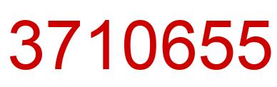 Number 3710655 red image