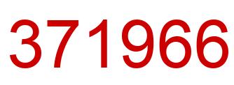 Number 371966 red image