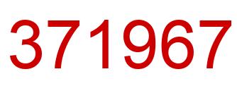Number 371967 red image
