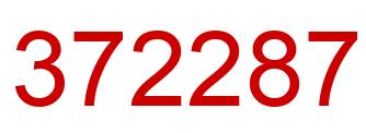 Number 372287 red image