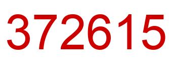 Number 372615 red image