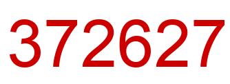 Number 372627 red image