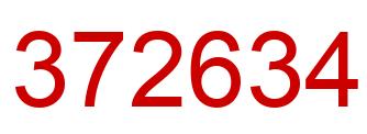 Number 372634 red image