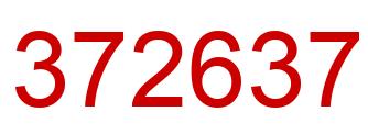Number 372637 red image