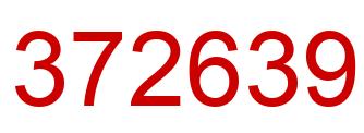 Número 372639 imagen rojo