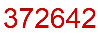 Number 372642 red image