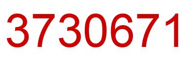 Number 3730671 red image