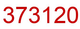 Number 373120 red image