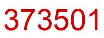 Number 373501 red image