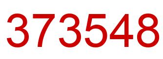Number 373548 red image